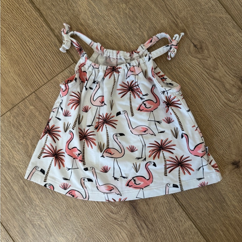 Little Sleepies Flamingo Print Tank Top